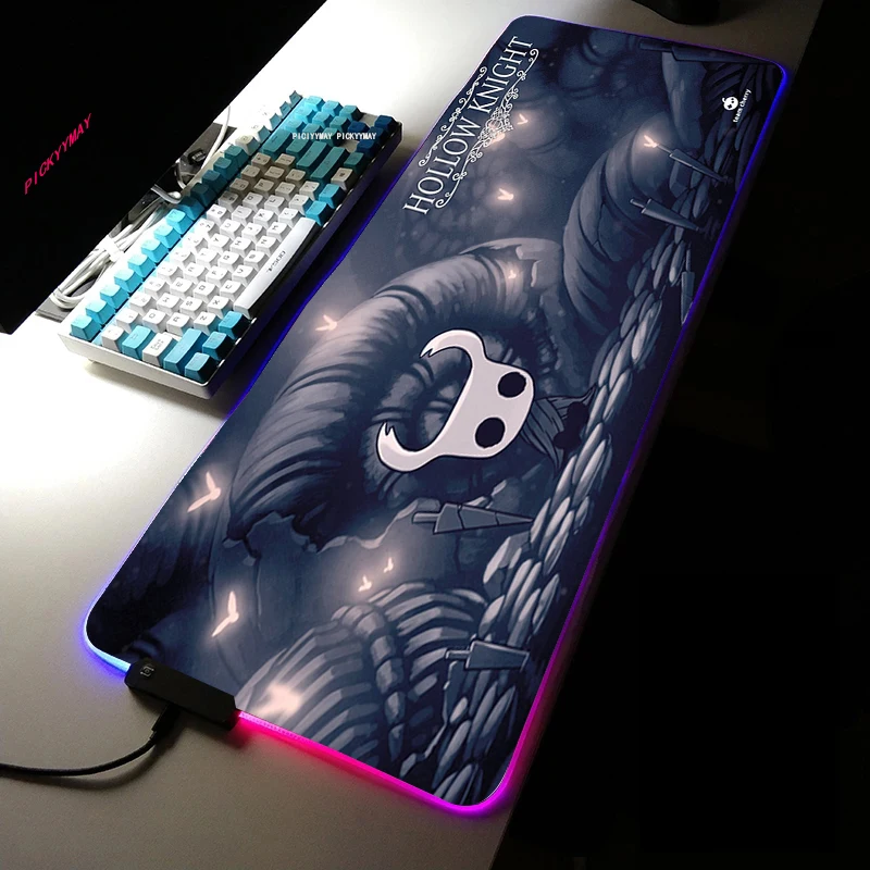 Hollow Knight RGB Gaming Mouse Pad Large Home Mousepad Gamer Office Natural Rubber XXL Mouse Mat 6 - Hollow Knight Store